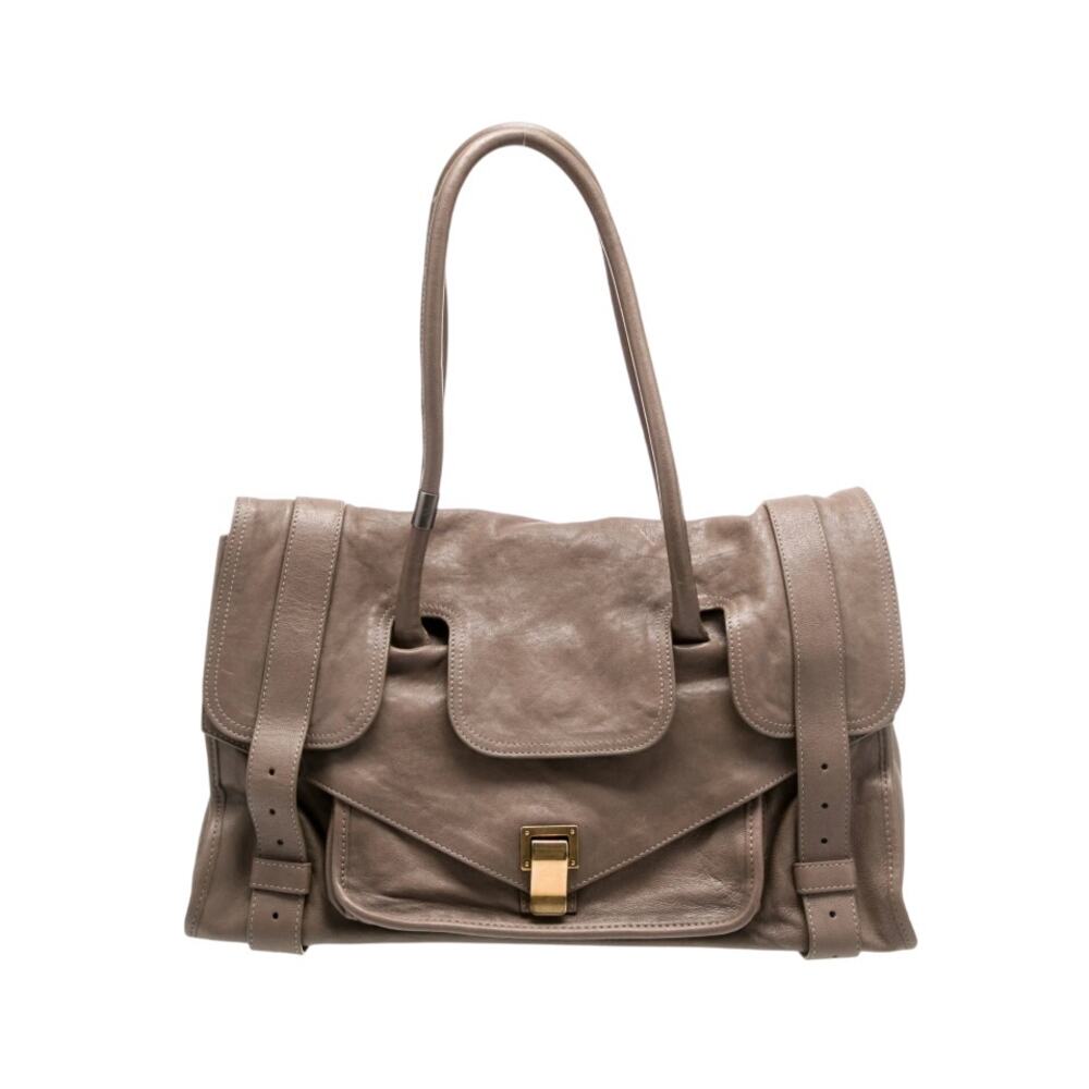 Proenza Schouler PS1 Keep All Taupe Satchel Italy Mushroom Taupe